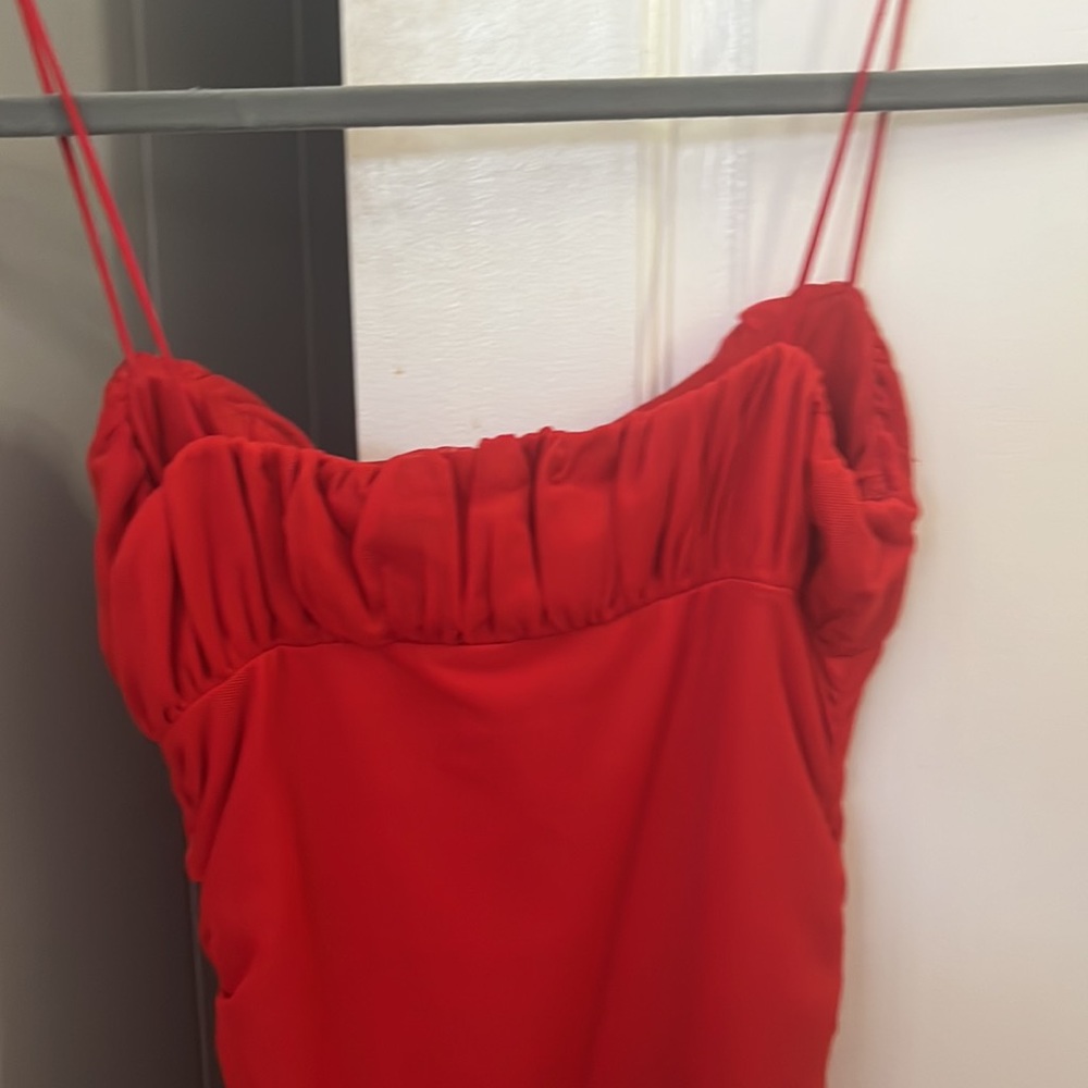 Red Mini Dress - Picture 3 of 4